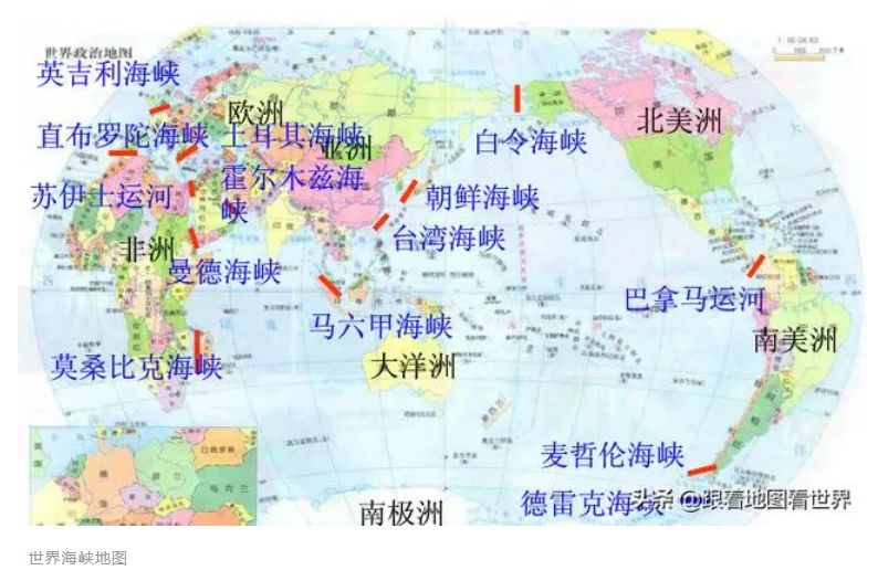 世界地图国家分布图高清，世界地图国家分布简图