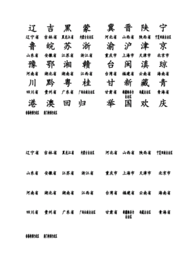 全国各省简写，全国各省简称一览表 各省简称及省会