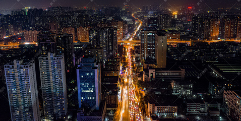 城市夜景图片实拍，城市夜景图片 素材
