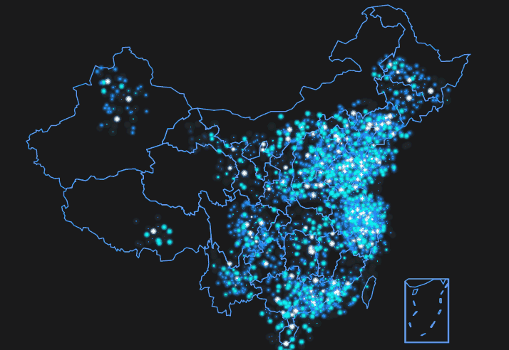 中国全部城市地图分布图片，中国所有城市名称地图