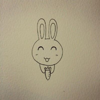 画小兔子的图片，画小兔子的图片 可爱