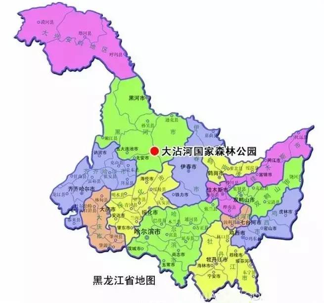 中国黑龙江地图，中国黑龙江地图高清版可放大