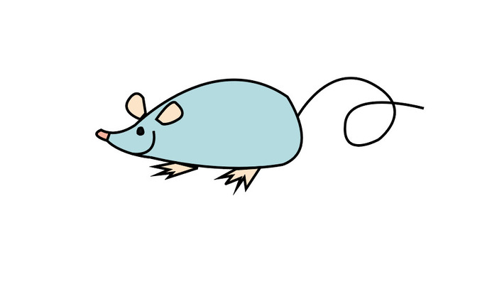 画老鼠简笔画，画老鼠简笔画7加2,小鸟的简笔画