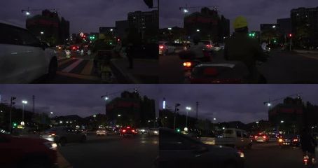 街道路灯图片实拍，街区路灯