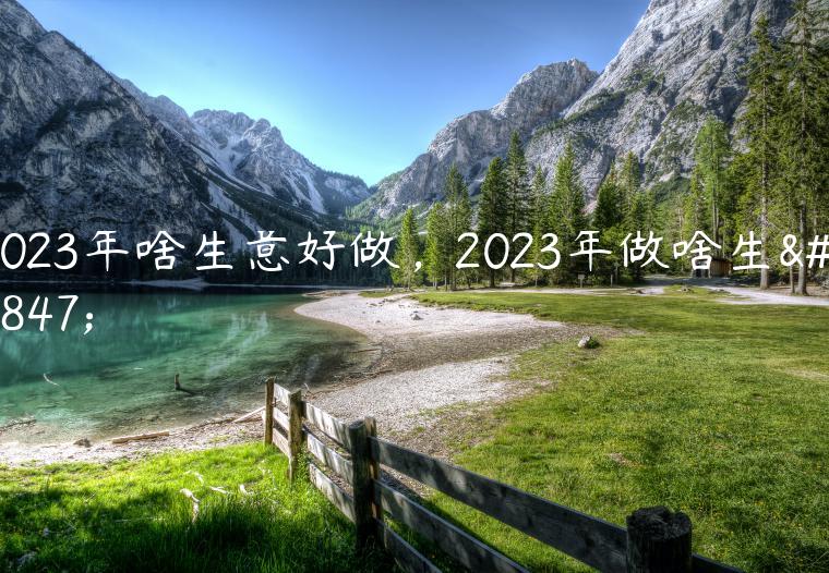 2023做什么生意前景最好，2023做什么小本生意