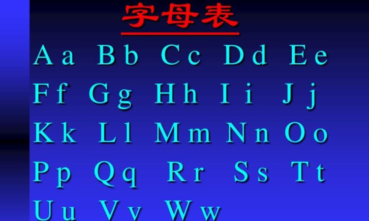 英语26个字母正确读法，英语26个字母正确读写法