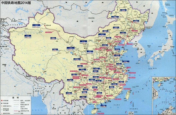 中国地图放大电子版，中国地图放大清晰电子