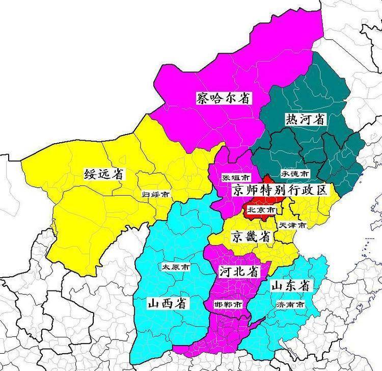 北京行政区地图，北京行政区地图名片