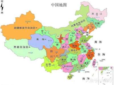 中国地图各省份图片高清大图，中国地图图片各省分布