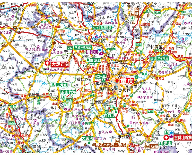 重庆城市地图全图，重庆城市地图全图