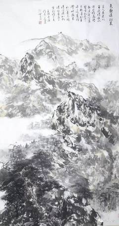 简单易学山水画用彩铅画，山水画彩色铅笔简笔画