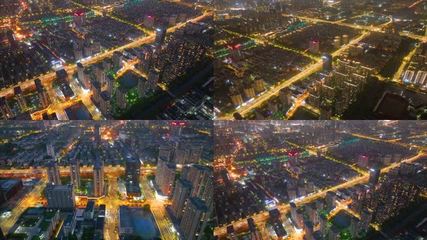 城市的夜晚视频素材浙江版，城市夜晚景色的视频