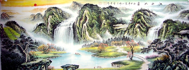 精品山水画图片，精品山水画图片国画