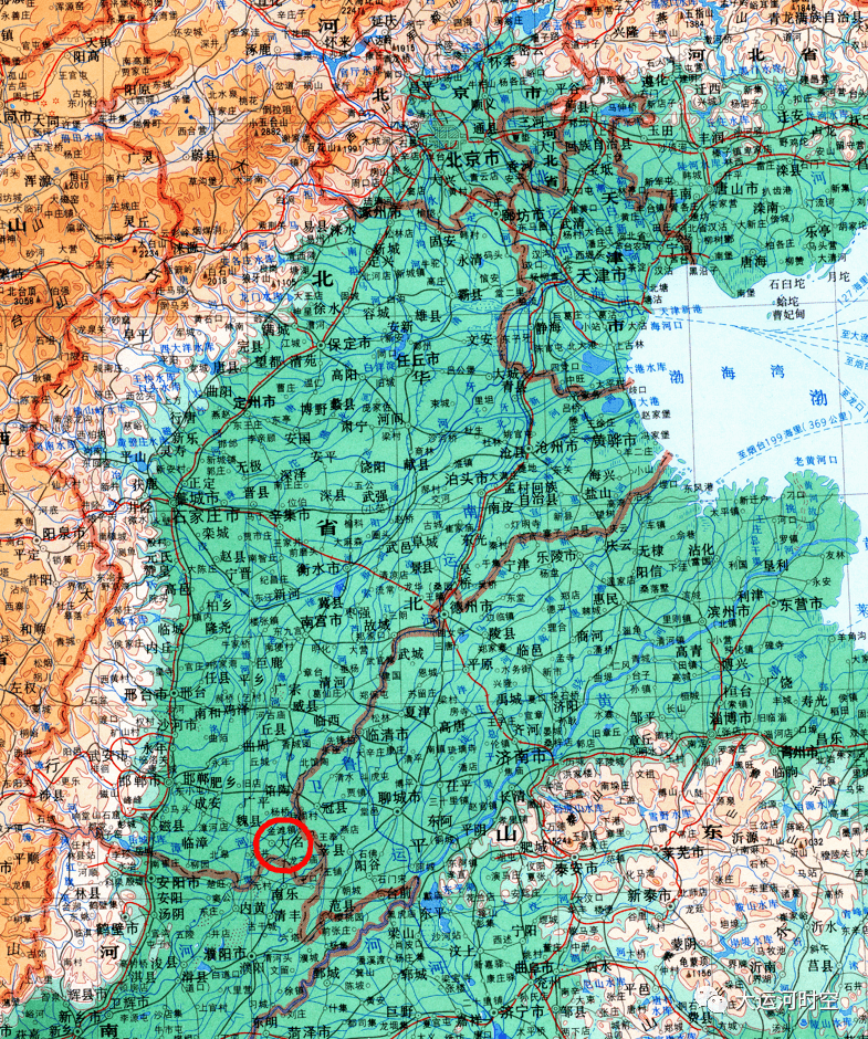 河北在地图上的位置图，河北地图叫什么
