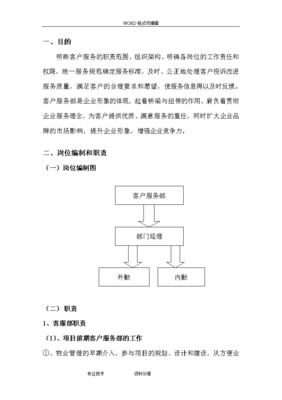 客户服务部的主要职责，客户服务部的主要职责英文