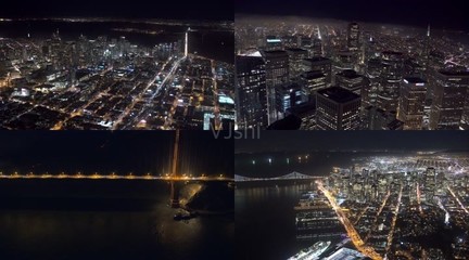 城市里的夜晚视频素材，城市的夜景视频素材
