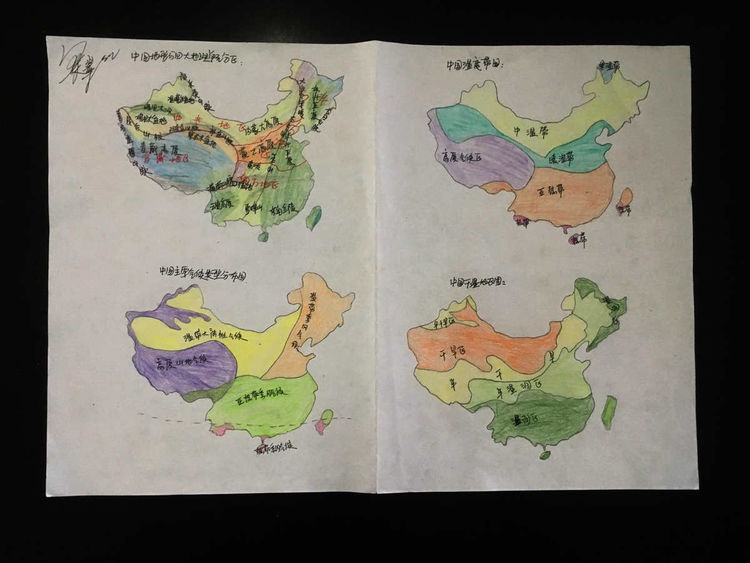 中国地图的画法手绘，中国地图的绘画教程