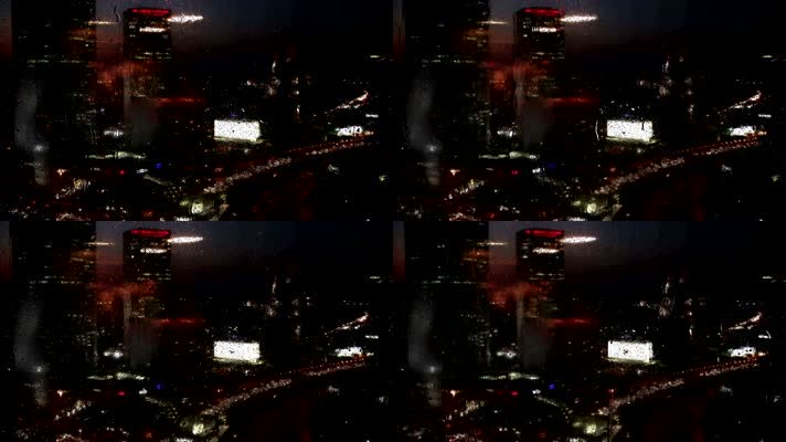 城市的夜晚视频素材4分钟左右，夜晚城市风景视频素材