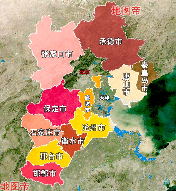 河北在哪中国地图，河北在哪里地图