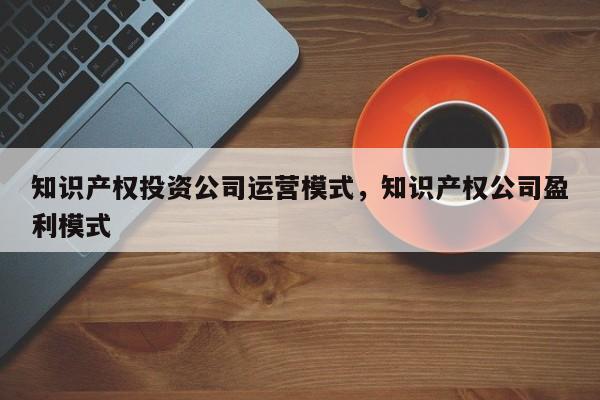 知识产权投资公司运营模式，知识产权公司盈利模式