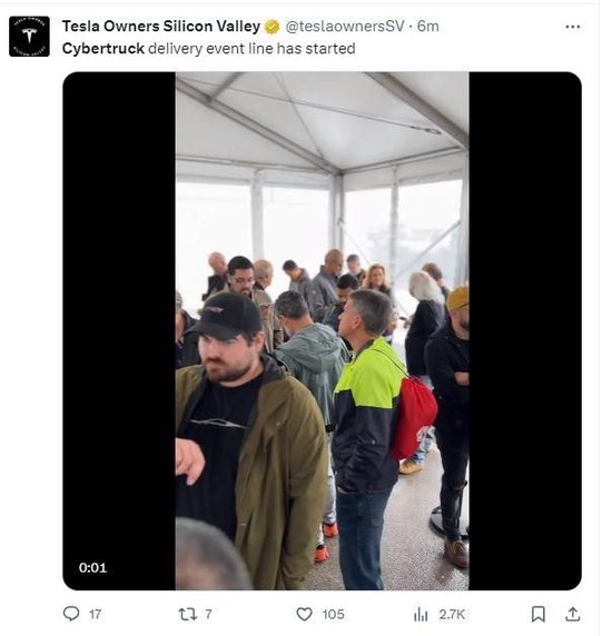 马斯克：特斯拉将于两小时内开始交付首批电动皮卡Cybertruck