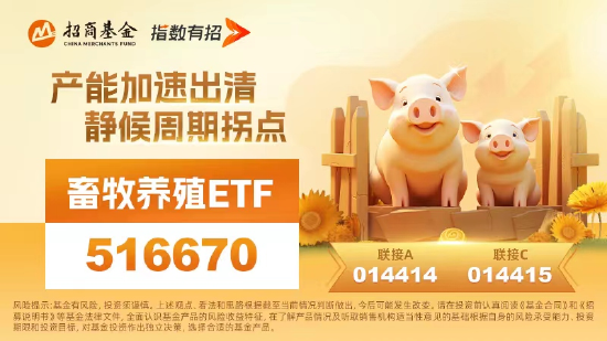 资金激情博弈生猪产能出清？“猪周期”布局利器畜牧养殖ETF（516670）放量涨1.4%