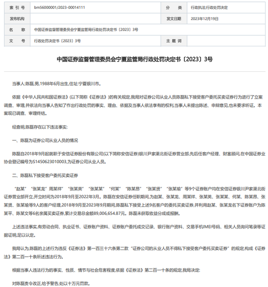 励志投顾！因过于热情“待客”被罚！