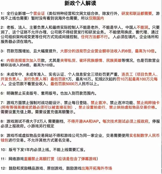 游戏整改征求意见引圈内巨震 专家：缺乏合理性，一些公司营收将锐减