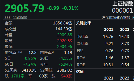 游戏股再遭重仓，沪指震荡下行退守2900点